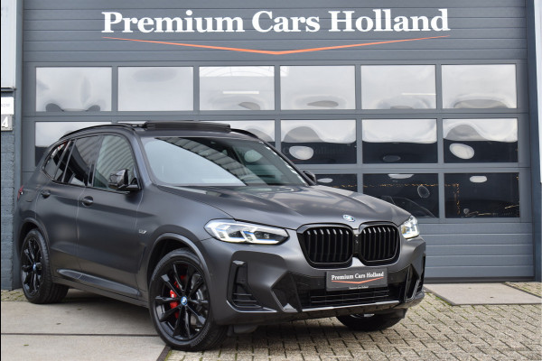 BMW X3 xDrive30e M-Pakket 292 Pk Frozen Black M-Stoelen Pano Navi 360 Memory Hud Carbon Camera Leder Laser 20 Inch