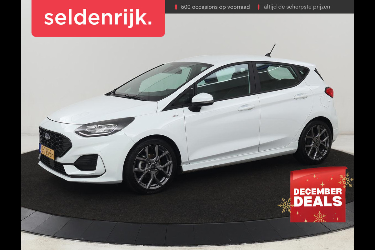 Ford Fiesta 1.0 EcoBoost Hybrid ST-Line | Leder | Navigatie | Carplay | Full LED | Climate control | Parkeerhulp | Cruise control | Bluetooth