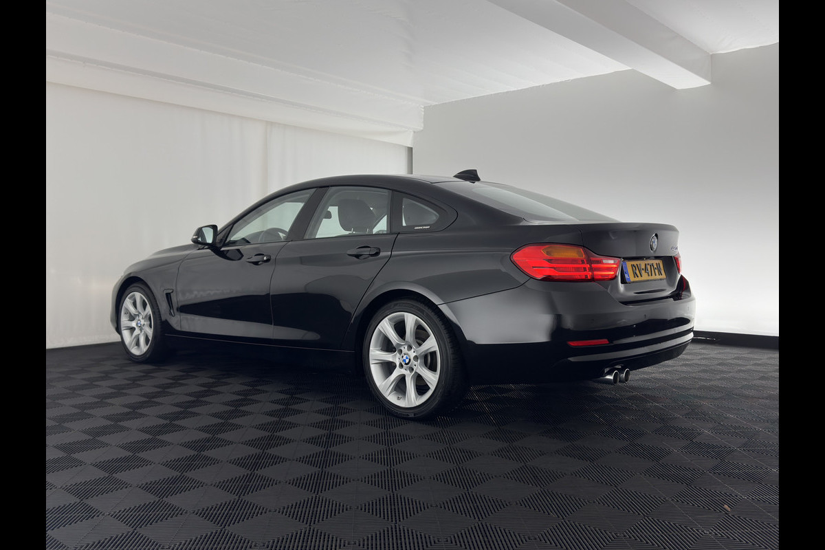 BMW 4 Serie Gran Coupé 420d Centennial High Executive (INCL-BTW) Aut. *NAVI-FULLMAP | FULL-LEATHER | HEATED- COMFORTSEATS | ECC | BI-XENON | KEYLESS | MEMORY-PACK | PDC | 18'' ALU*