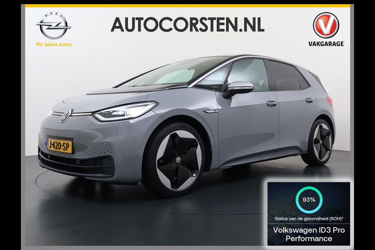 Volkswagen ID.3 First Max 62kWh Stoelen Pano-dak Adap.Cruise Matrix-led Navi-ProErgo-Active Ecc Apple Carplay Android Auto Pdc SOH 93% Stoelverwarming Keyless Advanced Achterlicht dynamisch Privacy Glas 1e Eigenaar Origineel Nederlandse Auto Zeer compleet! Nieuwprijs  €48.381,-