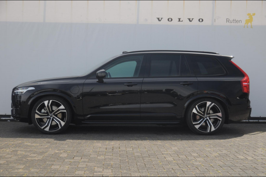 Volvo XC90 T8 455PK Recharge AWD Ultra Dark Long range / Luchtvering / Bowers & Wilkins/ Polestar Tuning / HEICO verlaging / Trekhaak / Head-up display / Stoelverwarming en ventilatie / Massagestoelen / Memory seats / Adaptive cruise control / 360 Camera /