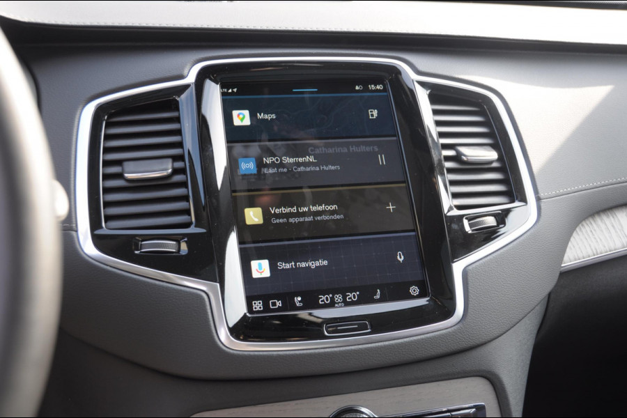 Volvo XC90 T8 455PK Recharge AWD Ultra Dark Long range / Luchtvering / Bowers & Wilkins/ Polestar Tuning / HEICO verlaging / Trekhaak / Head-up display / Stoelverwarming en ventilatie / Massagestoelen / Memory seats / Adaptive cruise control / 360 Camera /