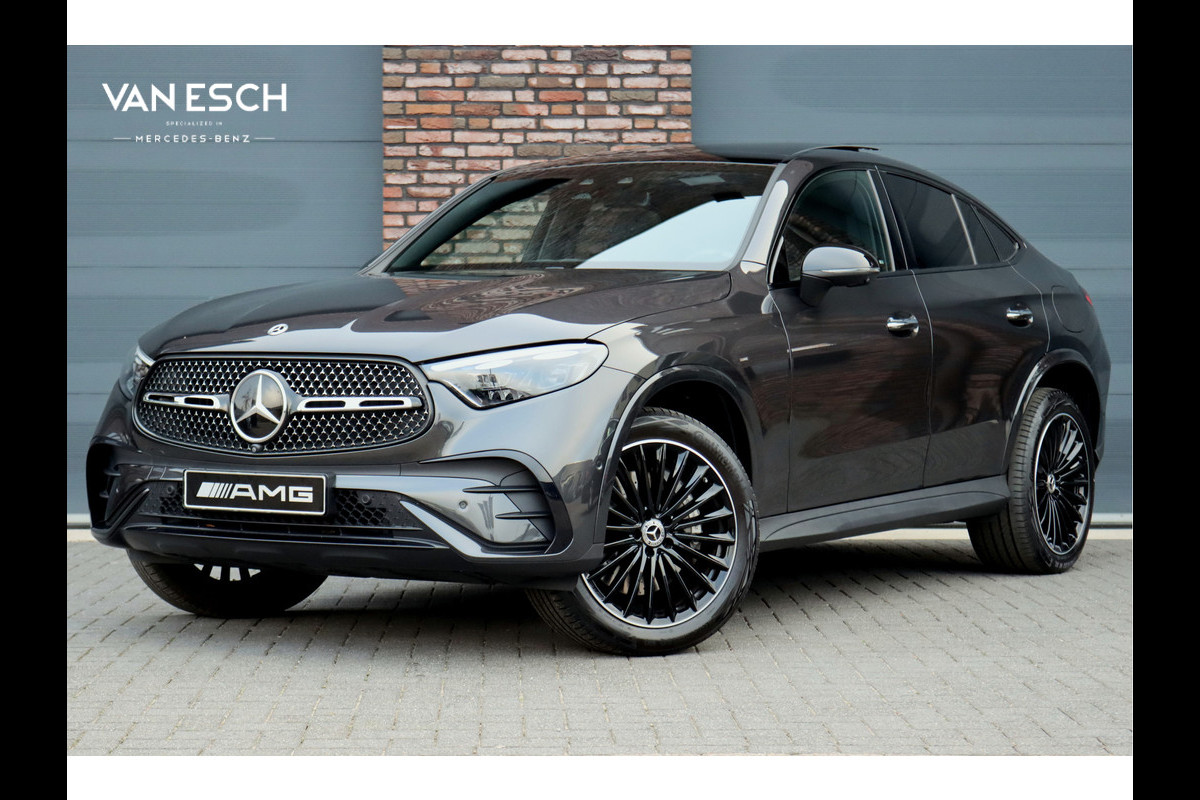 Mercedes-Benz GLC Coupé 300e 4MATIC Premium AMG Line | Distronic+ | Burmester | Memory | Trekhaak | Panoramadak | Surround Camera | Keyless Go | Digital Light | Rijassistentiepakket+ |