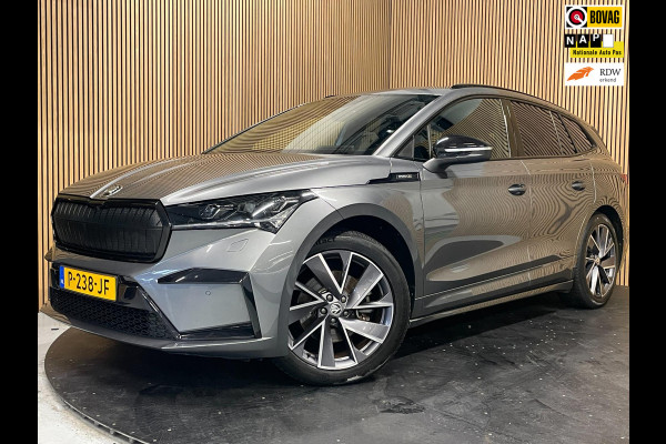 Škoda ENYAQ iV 60 SPORTLINE|TREKHAAK|AMBIENT LIGHT|KUIPSTOEL|CARPLAY|CAMERA|ACC|STUURVERW.|INCL.BTW|NL-AUTO|1e EIG.|NAP|