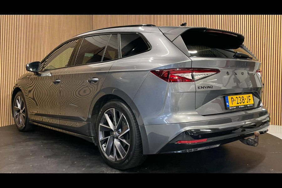 Škoda ENYAQ iV 60 SPORTLINE|TREKHAAK|AMBIENT LIGHT|KUIPSTOEL|CARPLAY|CAMERA|ACC|STUURVERW.|INCL.BTW|NL-AUTO|1e EIG.|NAP|