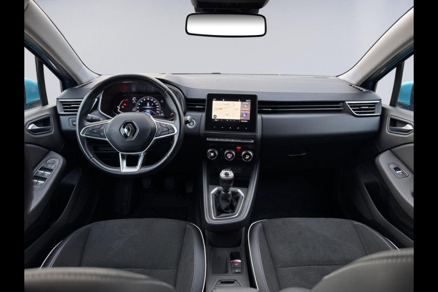 Renault Clio 1.0 TCe Intens, NAVIGATIE, climaat controle, digitaal cockpit, sensoren, 1/2 lederen sportinterieur, luxe uitvoering
