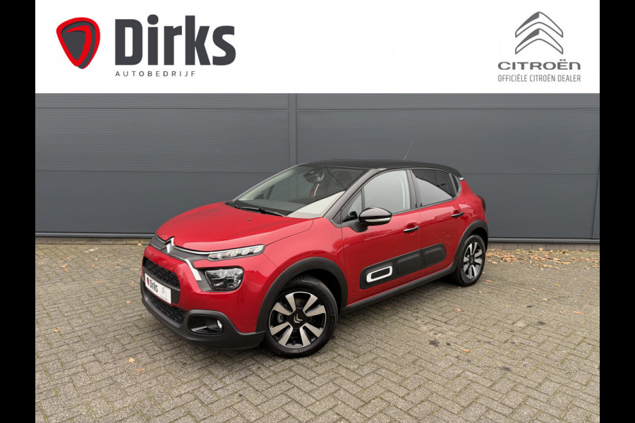 Citroën C3 82pk Max (Camera - Keyless Entry - LED - Automatische Airco - Navigatie - Apple Carplay - Parkeersensoren)