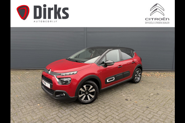 Citroën C3 82pk Max (Camera - Keyless Entry - LED - Automatische Airco - Navigatie - Apple Carplay - Parkeersensoren)