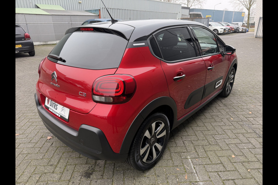 Citroën C3 82pk Max (Camera - Keyless Entry - LED - Automatische Airco - Navigatie - Apple Carplay - Parkeersensoren)