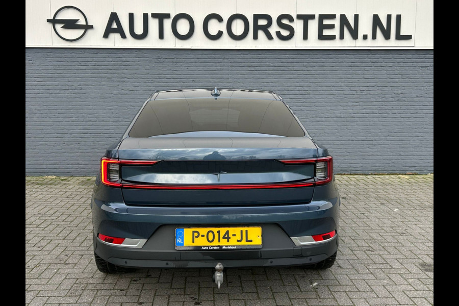 Polestar 2 Long Range 78kWh SOH 92% Leder Panoramadak Adap.Cruise Trekhaak Harman/Kardon®-Audio Memory Apple Carplay Android Auto Navi Ecc Stoel+Stuur+Achterbankverwarming Pdc Elek.Achterklep Lane Assist BLIS Road Sign Info 1e Eigenaar Origineel Nederlandse Auto