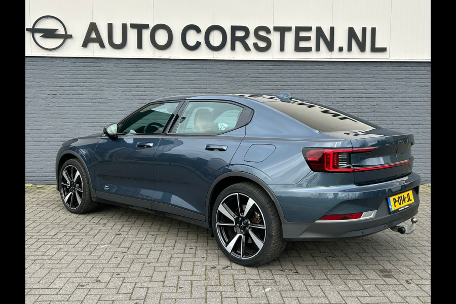 Polestar 2 Long Range 78kWh SOH 92% Leder Panoramadak Adap.Cruise Trekhaak Harman/Kardon®-Audio Memory Apple Carplay Android Auto Navi Ecc Stoel+Stuur+Achterbankverwarming Pdc Elek.Achterklep Lane Assist BLIS Road Sign Info 1e Eigenaar Origineel Nederlandse Auto