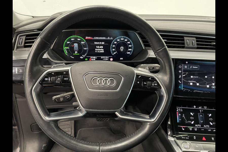Audi e-tron 50 quattro Business edition Plus 71 kWh Panoramadak Navigatie Parkeersensoren Adaptive Cruise Control Memory stoelen Stoelverwarming Full Led Climate Control Virtual Cockpit Lichtmetalen velgen