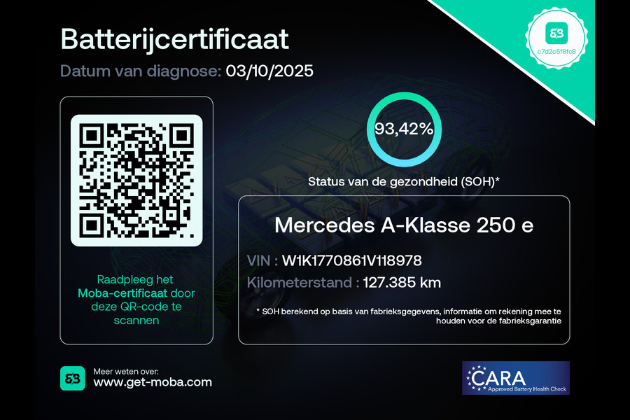 Mercedes-Benz A-Klasse 250 e Luxury / SOH 93% / 19inch / Sfeer verlichting / Widescreen / Camera / Carplay /