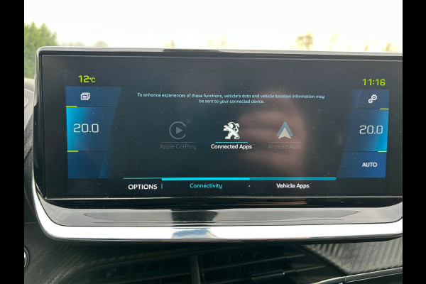 Peugeot e-2008 **Gereserveerd** EV Allure 50kWh SOH 93% Adap.Cruise Panoramadak 360°Camera Apple Carplay Android Auto Navi Ecc Pdc Keyless Stoelverwarming Lmv 17" Led Lane Assist DAB Bluetooth Privacy Glas 1e Eigenaar Origineel Nederlandse Auto