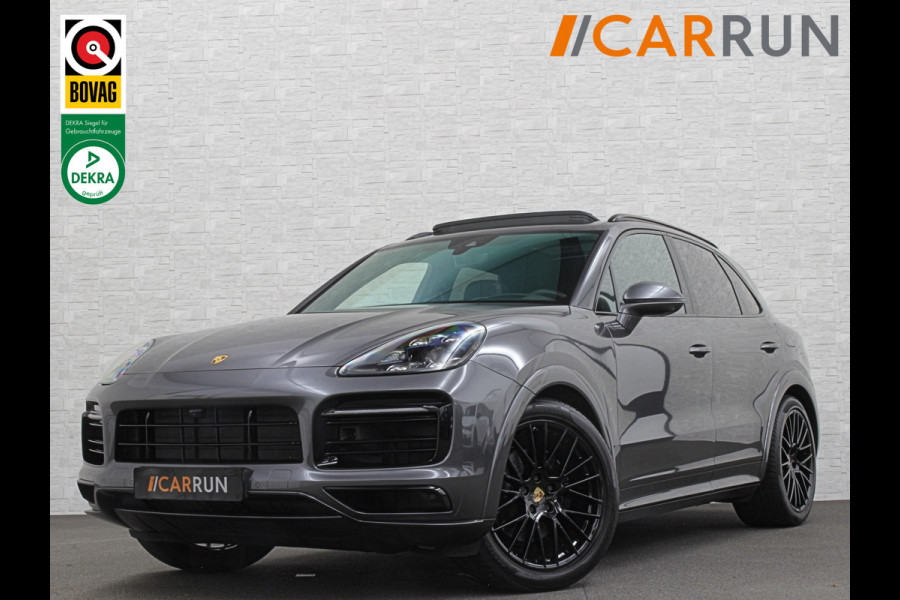 Porsche Cayenne 3.0 E-Hybrid | Sport-Design | 360 Camera | Burmester | Sport-Chrono | Head-Up | Panorama | Nachtzicht | Stoelventilatie | Keyless-Start | Sport-Uitlaat | 21 inch | Stoelverwarming V+A | Leder | Trekhaak | Luchtvering | Memory | Sfeerverlichting | Dodehoek | Active Safe |