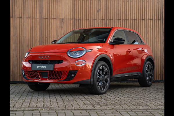 Fiat 600 1.2 Hybrid La Prima 145pk | Full option | CarPlay | Arancio Sun of Italy