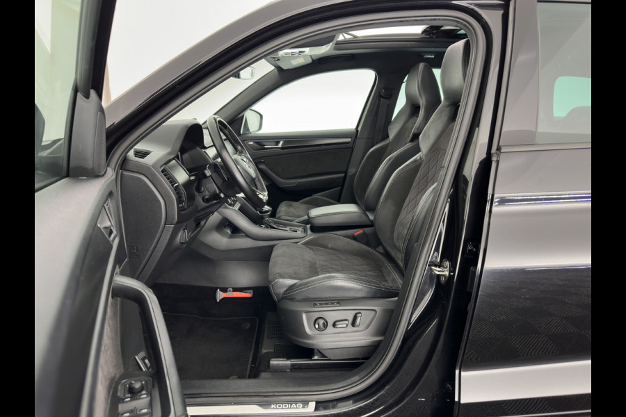 Škoda Kodiaq 1.5TSI Sportline (INCL-BTW) Aut. *PANO | 20" ALU | TOW BAR | LEATHER-MICROFIBRE | FULL-LED | MEMORY-PACK | SPORTSEATS | SHIFT-PADDLES | ADAPTIVE-CRUISE | DIGI-COCKPIT | NAVI-FULLMAP | CANTON-AUDIO | DAB | AMB