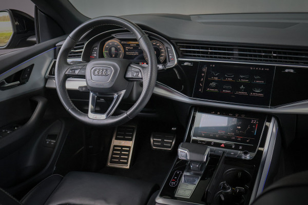 Audi Q8 55 TFSI e quattro | ADAPTIVE CRUISE | SOFTCLOSE | STOELVERWARMING | STUURVERWARMING | ELEKTRISCHE STOELEN | 360 CAMERA | SPORTST