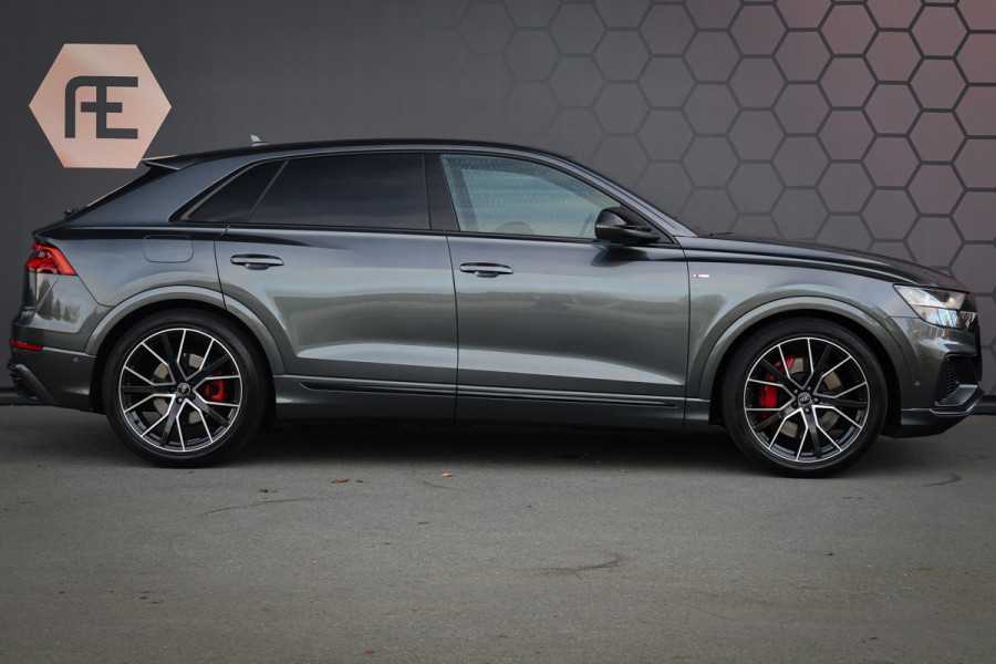 Audi Q8 55 TFSI e quattro | ADAPTIVE CRUISE | SOFTCLOSE | STOELVERWARMING | STUURVERWARMING | ELEKTRISCHE STOELEN | 360 CAMERA | SPORTST