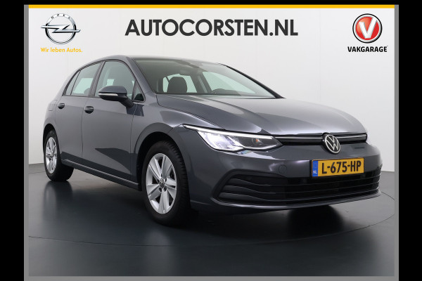 Volkswagen Golf 1.0 eTSI 111PK AUT-7 Nieuw Model Adap.Cruise Virtual Cockpit Apple Carplay Android APP-Connect Navi Ecc Pdc Life Stoel+Stuurverwarming Lmv Mirrorlink DAB Led Isofix Keyless mild hybride Complete Volkswagen Golf mild hybride!