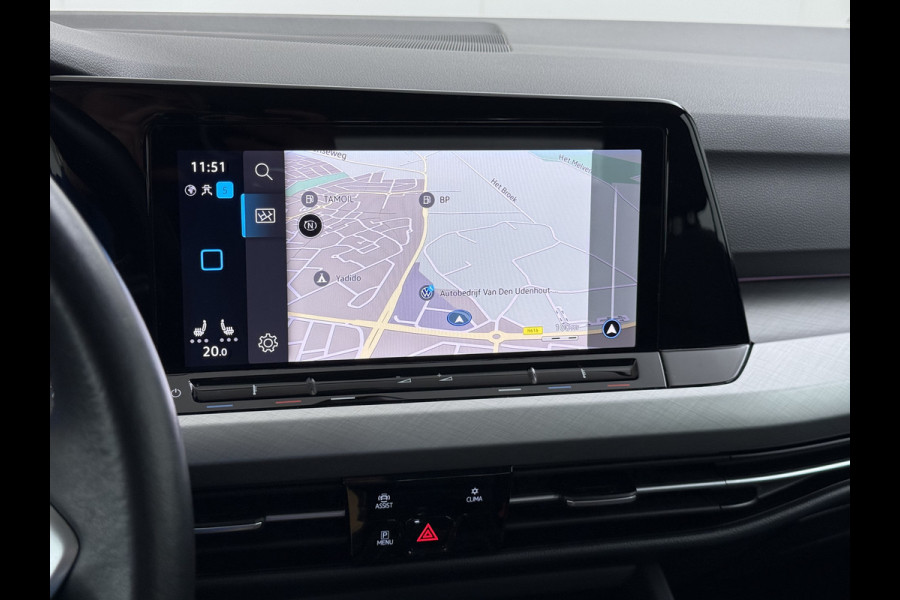 Volkswagen Golf 1.0 eTSI 111PK AUT-7 Nieuw Model Adap.Cruise Virtual Cockpit Apple Carplay Android APP-Connect Navi Ecc Pdc Life Stoel+Stuurverwarming Lmv Mirrorlink DAB Led Isofix Keyless mild hybride Complete Volkswagen Golf mild hybride!