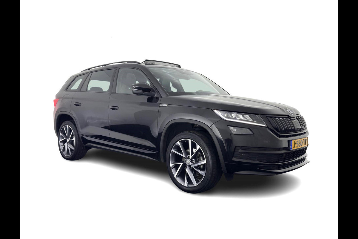 Škoda Kodiaq 1.5TSI Sportline (INCL-BTW) Aut. *PANO | 20" ALU | TOW BAR | LEATHER-MICROFIBRE | FULL-LED | MEMORY-PACK | SPORTSEATS | SHIFT-PADDLES | ADAPTIVE-CRUISE | DIGI-COCKPIT | NAVI-FULLMAP | CANTON-AUDIO | DAB | AMB