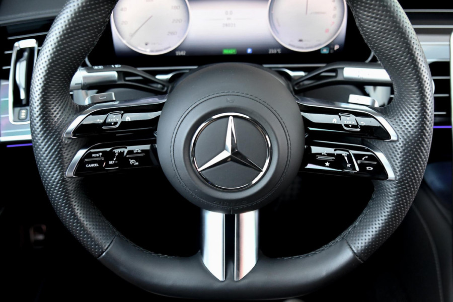 Mercedes-Benz S-Klasse 450 e AMG Line. Massage, 4W sturing, Nappaleder, Koeling, Pano, Softclose, HUD, 360, Burm, Distro+