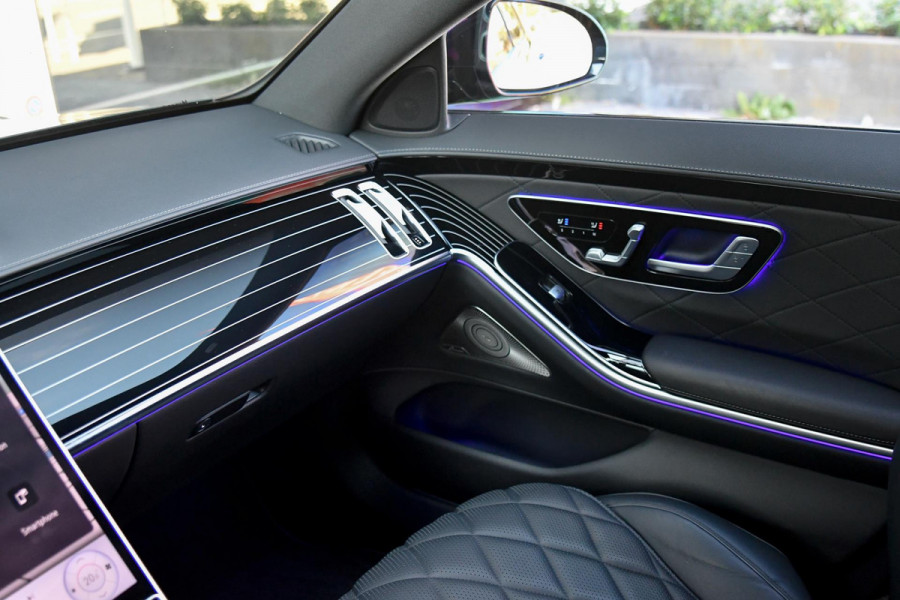 Mercedes-Benz S-Klasse 450 e AMG Line. Massage, 4W sturing, Nappaleder, Koeling, Pano, Softclose, HUD, 360, Burm, Distro+