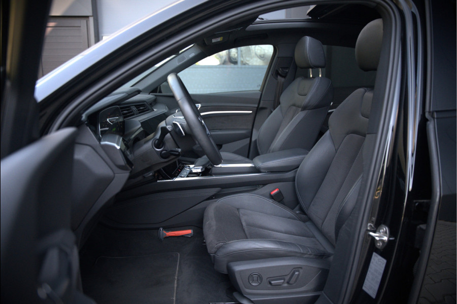 Audi e-tron 50 quattro S edition 71 kWh | S Line | Black Edition | Panoramadak | Memory Seats | Camera | Luchtvering | Adaptive Cruise Control | Keyless | Matrix LED | Leder | Stoelverwarming | NAP | BTW
