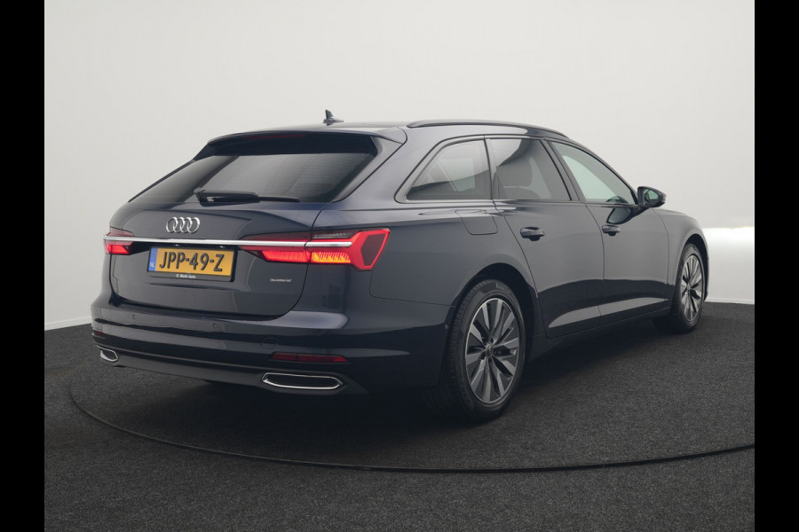 Audi A6 Avant 50 TFSI e quattro Advanced edition Plug In Hybrid 300pk Dealer O.H. PHEV | Adaptive Cruise | Lederen Sportstoelen Verwarmd | Stuur Verwarmd | Apple Carplay | Keyless | Virtual | Navigatie | DAB |