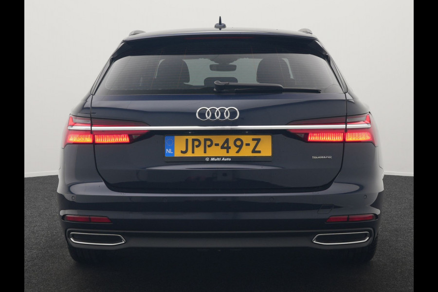 Audi A6 Avant 50 TFSI e quattro Advanced edition Plug In Hybrid 300pk Dealer O.H. PHEV | Adaptive Cruise | Lederen Sportstoelen Verwarmd | Stuur Verwarmd | Apple Carplay | Keyless | Virtual | Navigatie | DAB |