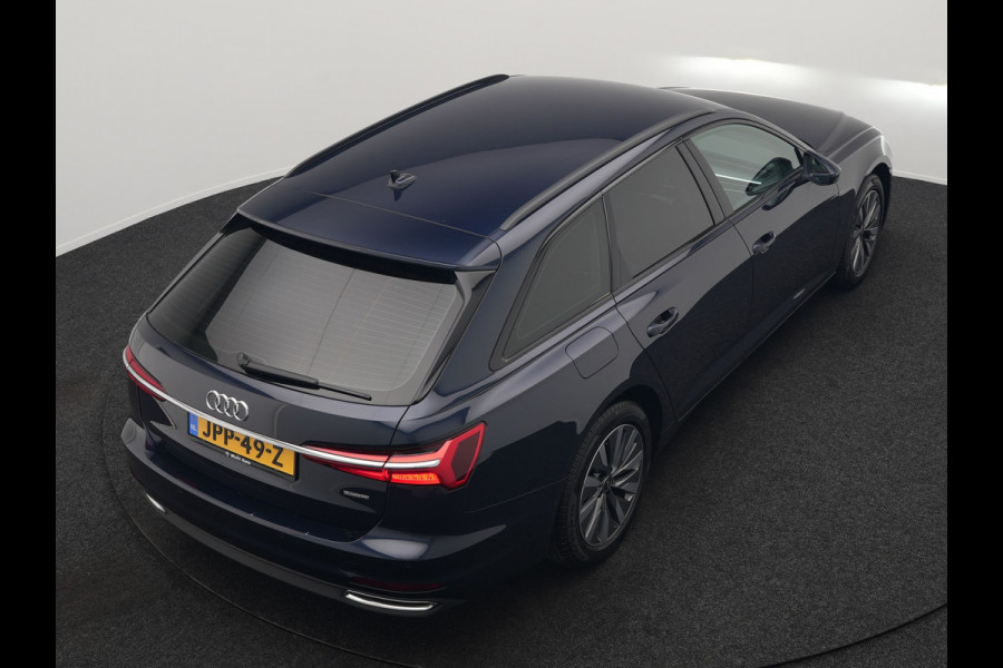 Audi A6 Avant 50 TFSI e quattro Advanced edition Plug In Hybrid 300pk Dealer O.H. PHEV | Adaptive Cruise | Lederen Sportstoelen Verwarmd | Stuur Verwarmd | Apple Carplay | Keyless | Virtual | Navigatie | DAB |