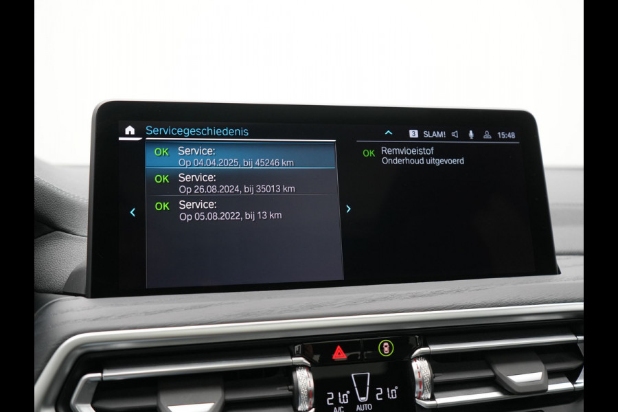 BMW X3 xDrive30e M Sport Plug In Hybrid 293pk Dealer O.H. PHEV | Trekhaak Af Fabriek | Panodak | Head Up | 360 Camera | Laser LED | 20"L.M | Lederen Sportstoelen Ventilatie &  Memory | Sfeerverlichting | Stoelen & Stuur Verwarmd | Aventurinrot III M