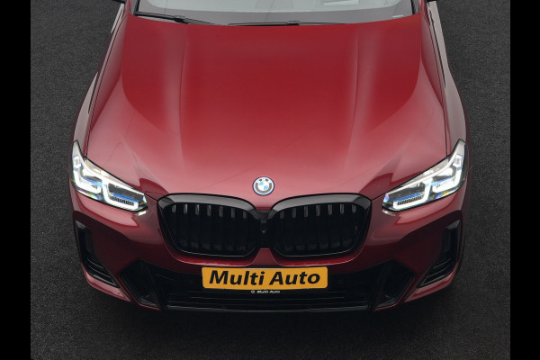 BMW X3 xDrive30e M Sport Plug In Hybrid 293pk Dealer O.H. PHEV | Trekhaak Af Fabriek | Panodak | Head Up | 360 Camera | Laser LED | 20"L.M | Lederen Sportstoelen Ventilatie &  Memory | Sfeerverlichting | Stoelen & Stuur Verwarmd | Aventurinrot III M