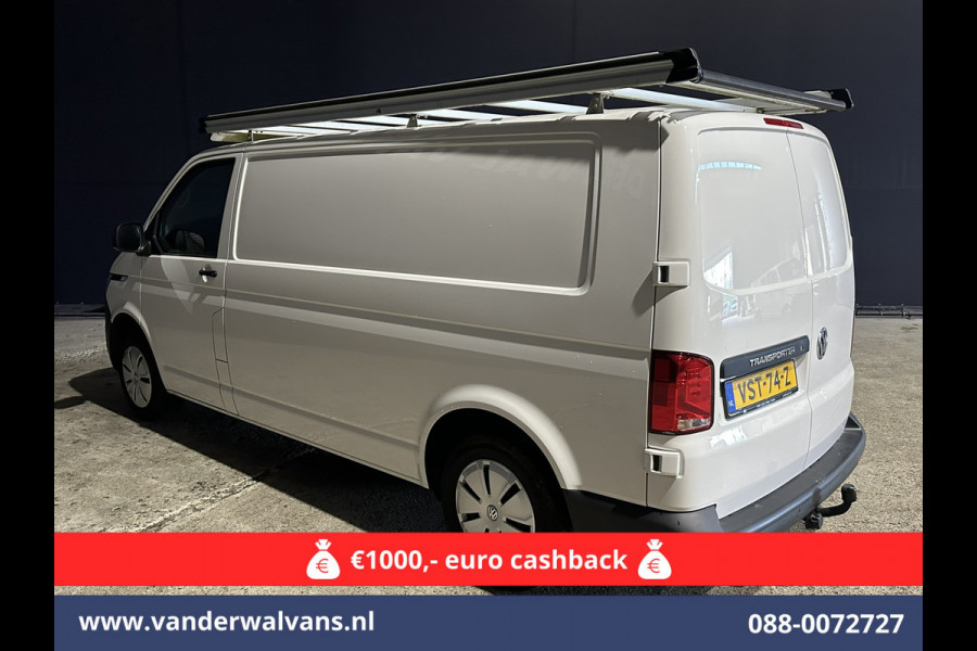 Volkswagen Transporter 2.0 TDI 150pk L2H1 Euro6 Airco | 2500kg Trekhaak | Apple Carplay | Android Auto | Imperiaal Parkeersensoren, Cruisecontrol