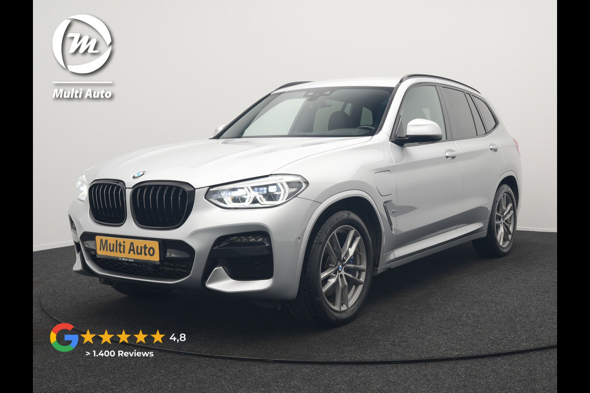 BMW X3 xDrive30e M Sport Plug In Hybrid 293pk Dealer O.H. PHEV | Trekhaak Af Fabriek | Head Up | Sportstoelen Verwarmd | Apple Carplay | Keyless | Blis | Sfeerverlichting | Virtual | Navigatie | DAB |