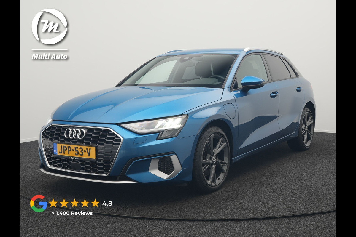 Audi A3 Sportback 40 TFSI e Advanced edition Plug In Hybrid 204pk Dealer O.H PHEV | Trekhaak Afn. | Keyless | Apple Carplay | Sportstoelen Verwarmd | Navigatie | Virtual | Cruise Control | Front & Lane Assist | DAB | 18"L.M |