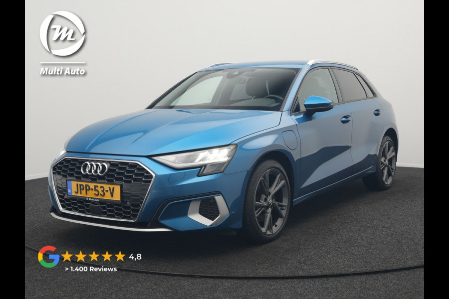 Audi A3 Sportback 40 TFSI e Advanced edition Plug In Hybrid 204pk Dealer O.H PHEV | Trekhaak Afn. | Keyless | Apple Carplay | Sportstoelen Verwarmd | Navigatie | Virtual | Cruise Control | Front & Lane Assist | DAB | 18"L.M |