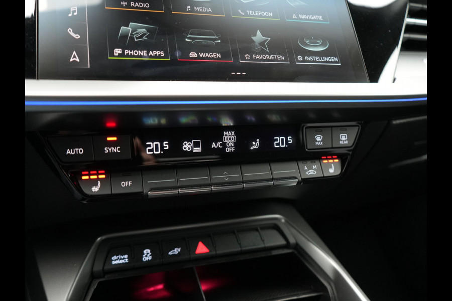 Audi A3 Sportback 40 TFSI e Advanced edition Plug In Hybrid 204pk Dealer O.H PHEV | Trekhaak Afn. | Keyless | Apple Carplay | Sportstoelen Verwarmd | Navigatie | Virtual | Cruise Control | Front & Lane Assist | DAB | 18"L.M |