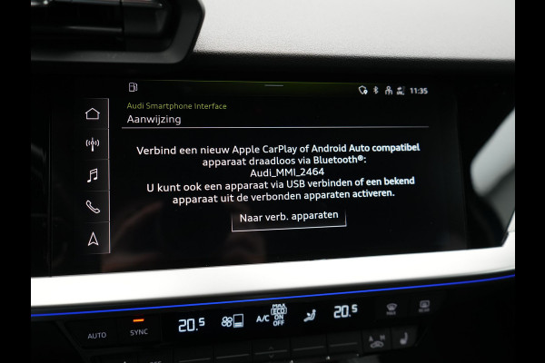 Audi A3 Sportback 40 TFSI e Advanced edition Plug In Hybrid 204pk Dealer O.H PHEV | Trekhaak Afn. | Keyless | Apple Carplay | Sportstoelen Verwarmd | Navigatie | Virtual | Cruise Control | Front & Lane Assist | DAB | 18"L.M |