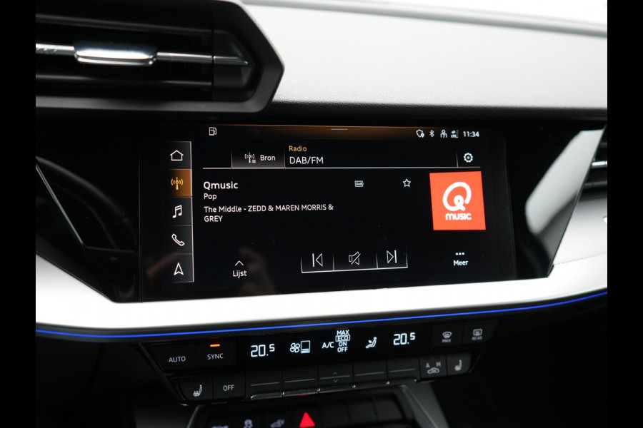 Audi A3 Sportback 40 TFSI e Advanced edition Plug In Hybrid 204pk Dealer O.H PHEV | Trekhaak Afn. | Keyless | Apple Carplay | Sportstoelen Verwarmd | Navigatie | Virtual | Cruise Control | Front & Lane Assist | DAB | 18"L.M |