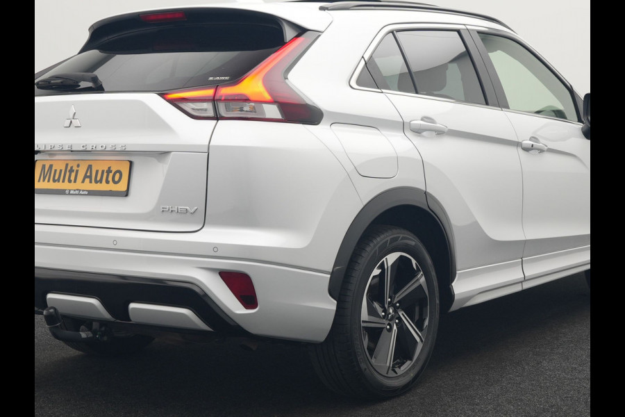Mitsubishi Eclipse Cross 2.4 Instyle Plug In Hybrid 188pk Dealer O.H. PHEV | Trekhaak Afn. | Panodak | Head Up | Adaptive Cruise | 360 Camera | Lederen Sportstoelen Verwarmd | Apple Carplay | Keyless | Stuur Verwarmd | Blis | Navigat
