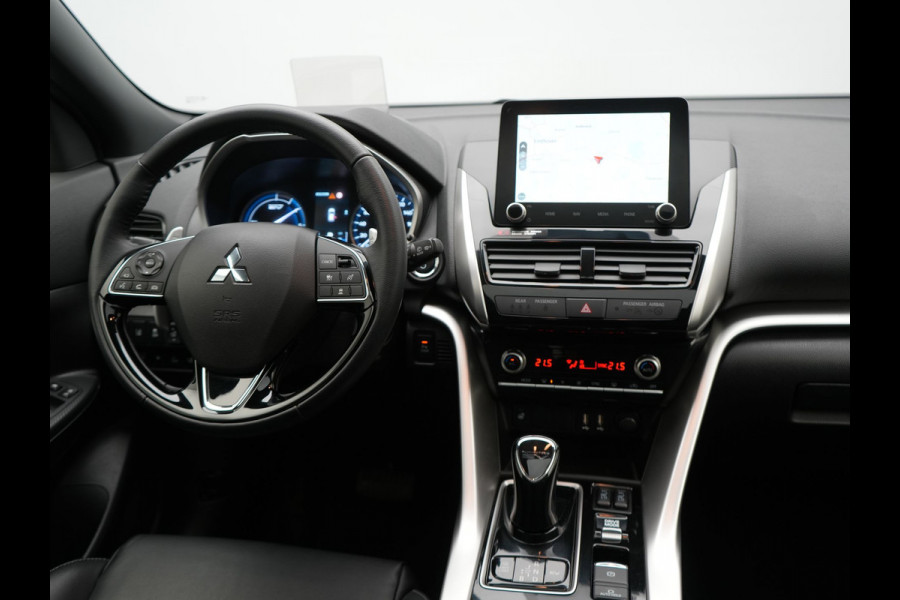 Mitsubishi Eclipse Cross 2.4 Instyle Plug In Hybrid 188pk Dealer O.H. PHEV | Trekhaak Afn. | Panodak | Head Up | Adaptive Cruise | 360 Camera | Lederen Sportstoelen Verwarmd | Apple Carplay | Keyless | Stuur Verwarmd | Blis | Navigat