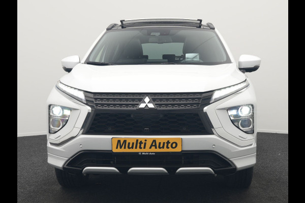 Mitsubishi Eclipse Cross 2.4 Instyle Plug In Hybrid 188pk Dealer O.H. PHEV | Trekhaak Afn. | Panodak | Head Up | Adaptive Cruise | 360 Camera | Lederen Sportstoelen Verwarmd | Apple Carplay | Keyless | Stuur Verwarmd | Blis | Navigat