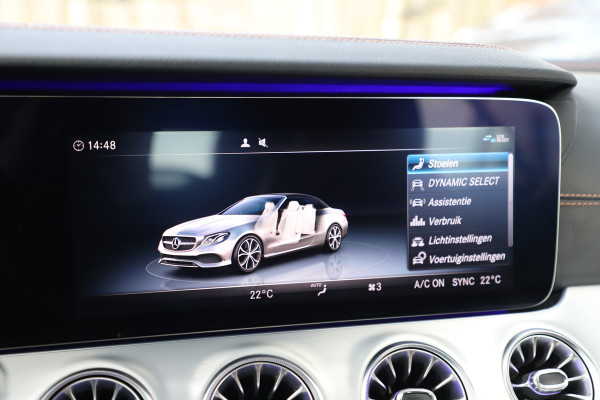 Mercedes-Benz E-Klasse Cabrio 200 AMG | 184PK | Burmester | Sfeerverlichting | Memory | Air-scarf | Widescreen | ILS | Acc | Leder | 2019.