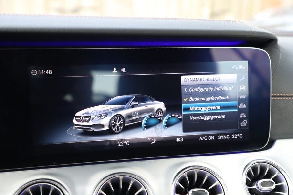 Mercedes-Benz E-Klasse Cabrio 200 AMG | 184PK | Burmester | Sfeerverlichting | Memory | Air-scarf | Widescreen | ILS | Acc | Leder | 2019.