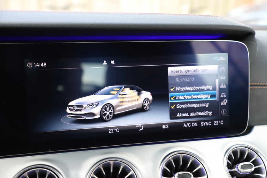 Mercedes-Benz E-Klasse Cabrio 200 AMG | 184PK | Burmester | Sfeerverlichting | Memory | Air-scarf | Widescreen | ILS | Acc | Leder | 2019.