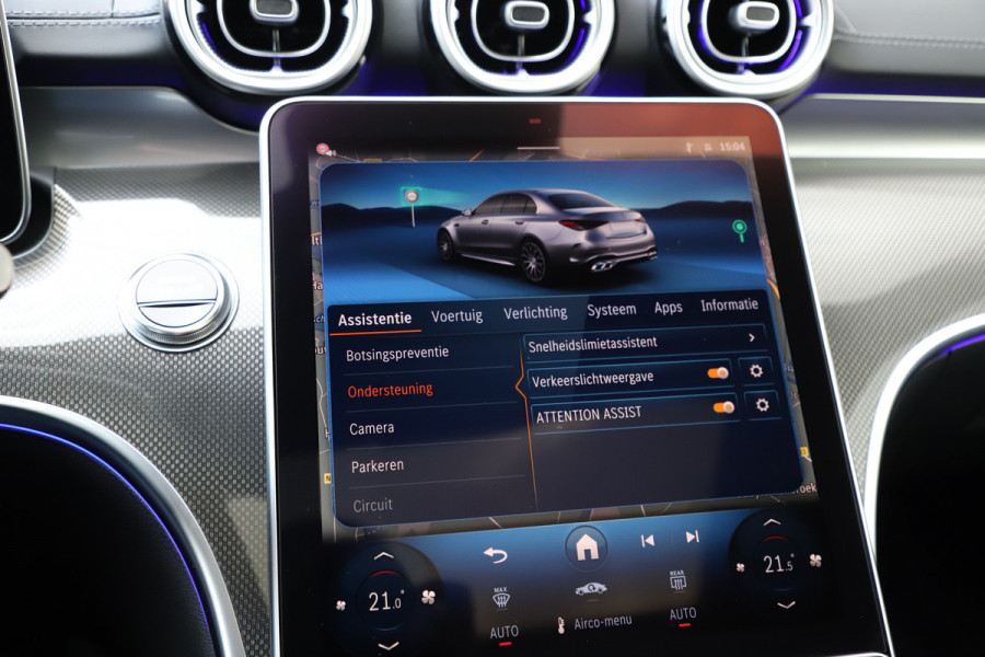 Mercedes-Benz C-Klasse AMG 63 S E Performance | 680PK | Achterasbesturing | Head-up | Pano | Sfeerverlichting | Schaalstoelen | Keyless-go | Burmester