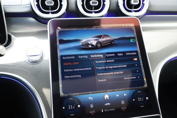 Mercedes-Benz C-Klasse AMG 63 S E Performance | 680PK | Achterasbesturing | Head-up | Pano | Sfeerverlichting | Schaalstoelen | Keyless-go | Burmester