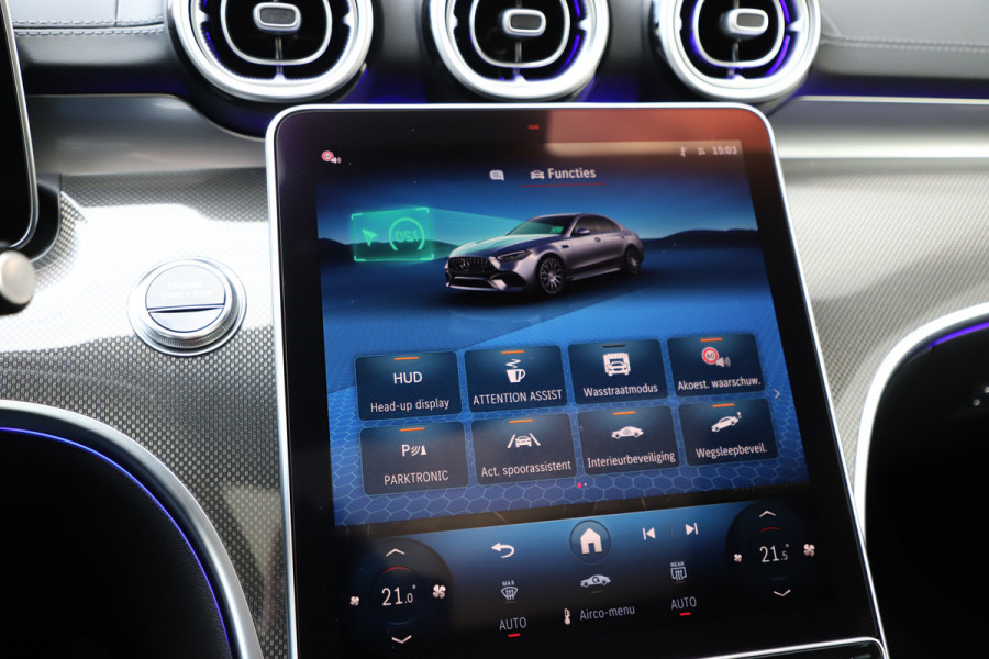 Mercedes-Benz C-Klasse AMG 63 S E Performance | 680PK | Achterasbesturing | Head-up | Pano | Sfeerverlichting | Schaalstoelen | Keyless-go | Burmester